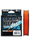 Sunline Siglon AMZ x4 150m – narandžasta upredena struna za precizno pecanje.